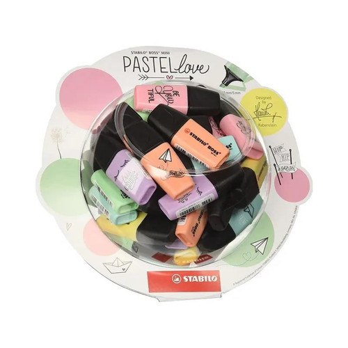 Fosforlu Kalem Boss Mini Pastel (50 Li Paket) Bonbon 07/50-07