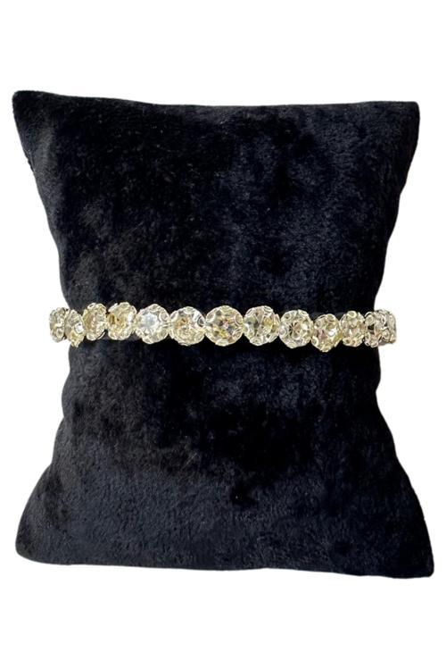 - Melik 9215 2030 Tam Tur Yuvarlak Taşlı Gümüş Renkli Bilezik