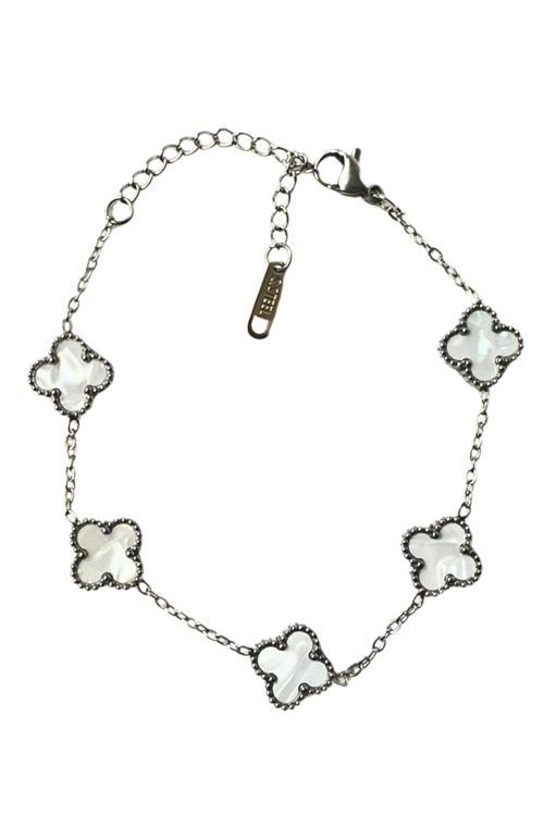 - Melik 9215 7865 Orta Boy Yonca Model Çelik Bileklik