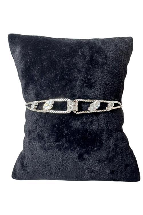 - Melik 9215 9867 Oval Taş Detaylı Ayarlanabilir Büjiteri Bileklik