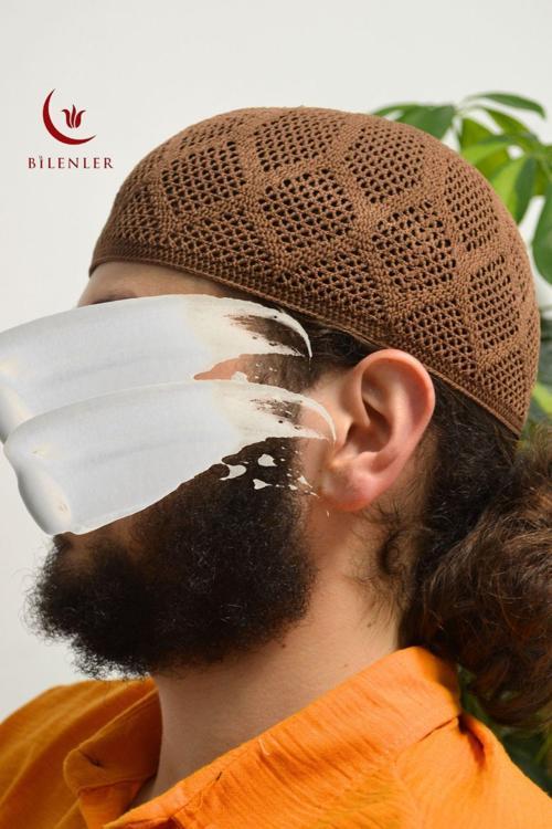 Erkek Örme Takke | Hac ve Umre İçin İdeal Nefes Alabilir Standart Beden Takke (5 Adet)