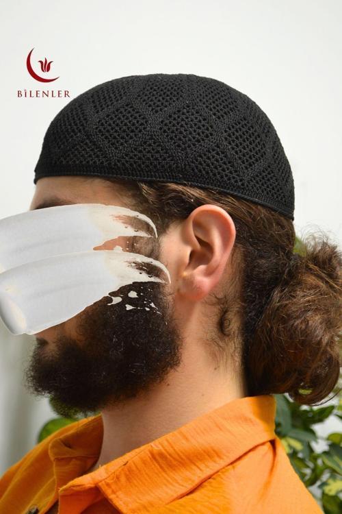 Erkek Örme Takke | Hac ve Umre İçin İdeal Nefes Alabilir Standart Beden Takke (5 Adet)