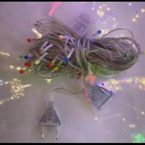 10m 100 Led Damla Uçlu Led Işık KIRMIZI IŞIK Şeffaf Kablo