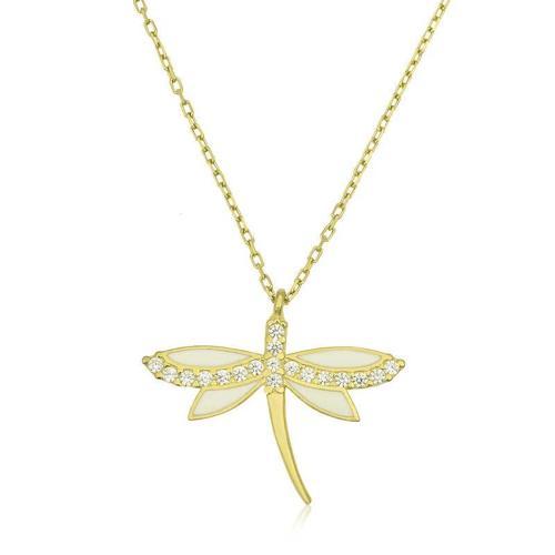 925 Ayar Gümüş Yusufçuk Bayan Gümüş Kolye