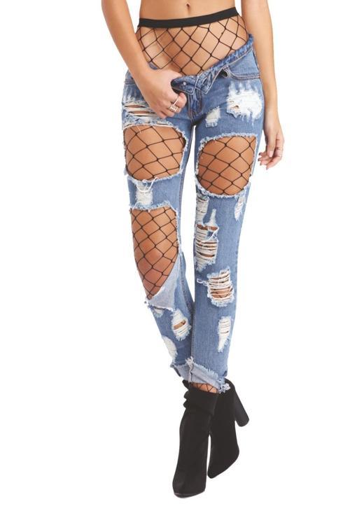 MDB MdbShop Siyah Fileli Külotlu Çorap