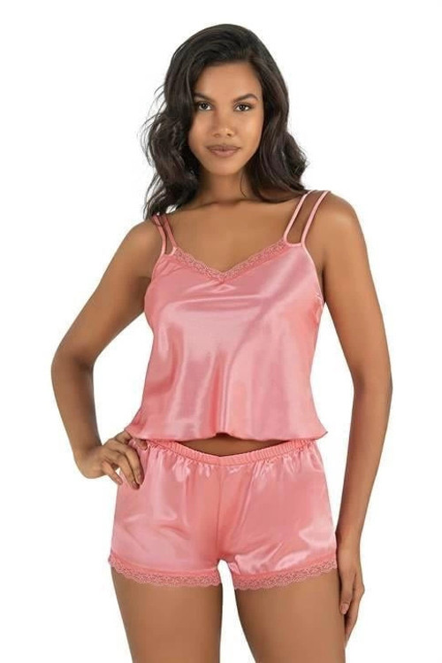 MDB MdbShop Mercan Saten Şort Takımı 9210