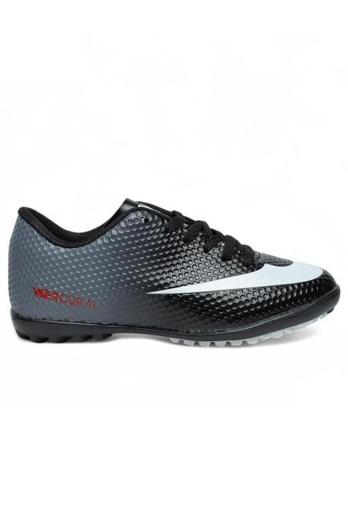 Wlk Siyah Beyaz Halı Saha Erkek Futbol Ayakkabı