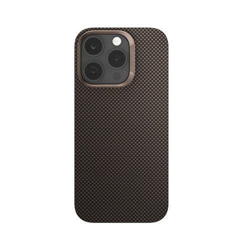 İphone 16 Pro Max Uyumlu Kılıf M-Safe Ultra Lightweight Armortint Armorair Kevlar Kapak Gold