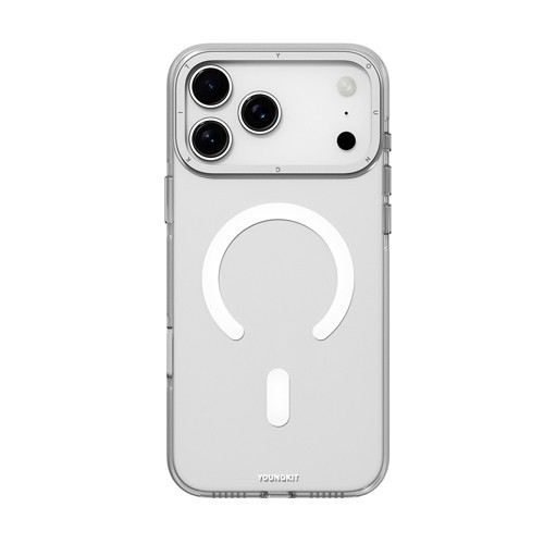 İphone 17 Pro Uyumlu Kılıf M-Safe Şarj Özellikli Şeffaf Crystal Shield Serisi Kapak Şeffaf