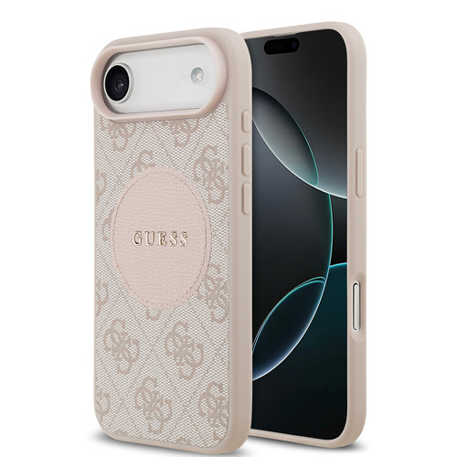 İphone 17 Air Uyumlu Kılıf Orjinal Lisanslı M-Safeli Yazı Logolu Circle Classic Kapak Pembe