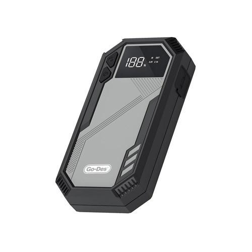 Gd-B635 Led Işıklı Araç Akü Acil Durum Takviye Güç Kaynağı 12V Siyah