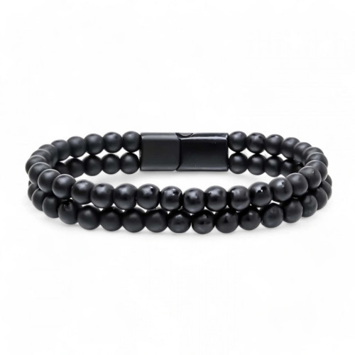 Çift Oniks Çelik Bileklik 33512B20D5