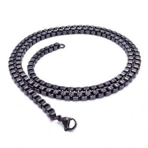 Kare Arnavut Çelik Kolye 4Mm 3351CEK053