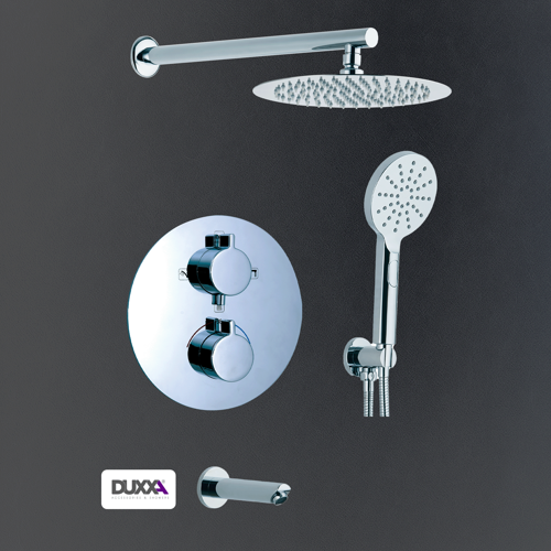 Pera Oval Termostatik Ankastre Duş Seti Krom D.054