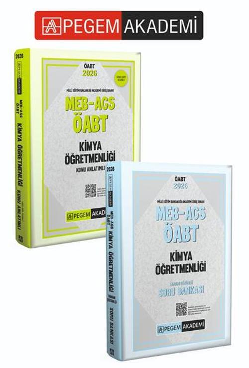 PEGEM AKADEMİ 2026 MEB AGS ÖABT Kimya Öğretmenliği Konu Anlatımlı + 2026 MEB AGS ÖABT Kimya Öğretmen