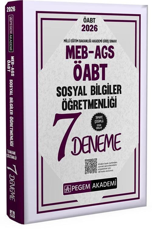 2026 MEB AGS ÖABT Sosyal Bilgiler Öğretmenliği Tamamı Çözümlü 7 Deneme