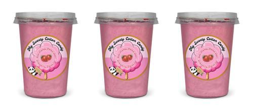 ÇİLEK AROMALI 3'LÜ GURME PAMUK ŞEKERLER