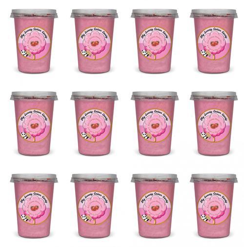 ÇİLEK AROMALI 12'Lİ GURME PAMUK ŞEKERLER