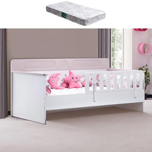 Karyola, Flora Montessori Karyola - Pembe + 1 Adet Comfort Yatak