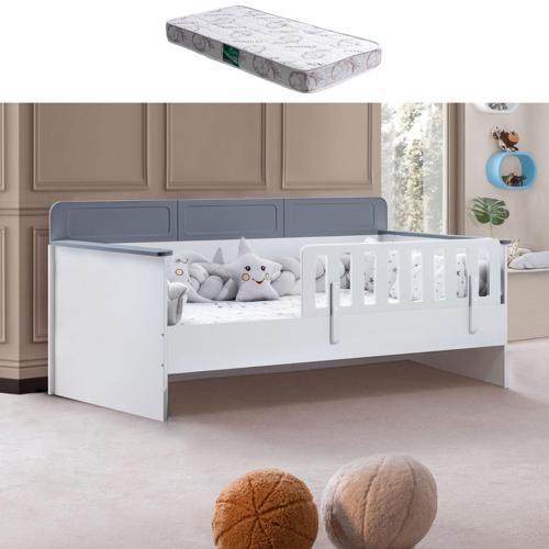 Karyola, Mira Montessori Karyola - Antrasit + 1 Adet Comfort Yatak