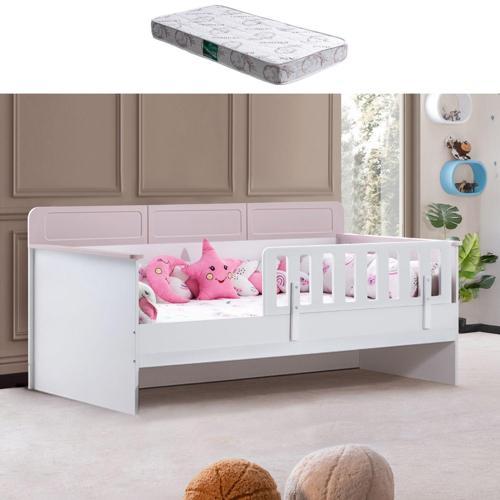 Karyola, Mira Montessori Karyola - Pembe + 1 Adet Comfort Yatak