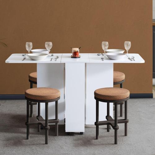 Blesk Mio Katlanabilir Tekerlekli Çok Amaçlı Yemek Masası – Raflı ve Portatif Tasarım