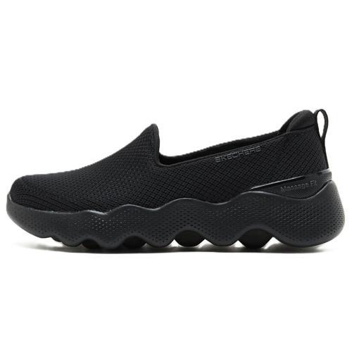 Go Walk Massage Fit-Seascape Womens Walking Shoes Masaj Tabanlı Bağcıksız Kadın Yürüyüş Ayakkabısı Siyah