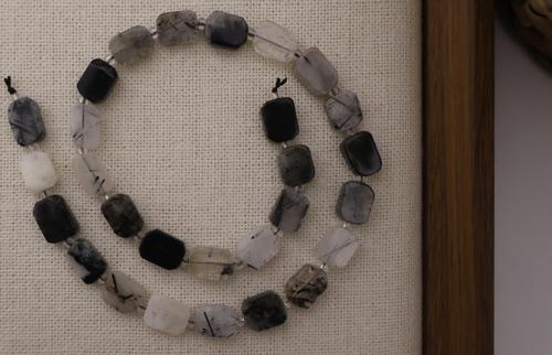 DİKDÖRTGEN KESİM RUTİL KUVARS 8X12 MM DOĞAL TAŞ DİZİ- YÜKSEK KALİTELİ DOĞAL TAŞ