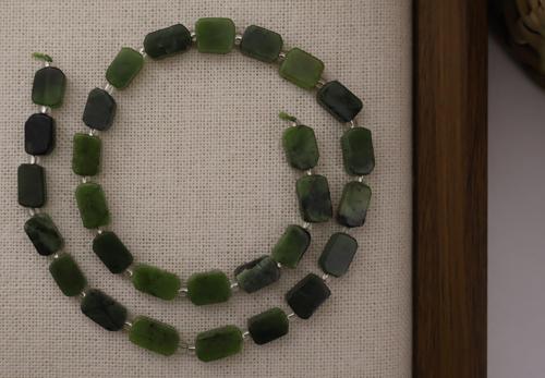 DİKDÖRTGEN KESİM YEŞİM TAŞI 8X12 MM DOĞAL TAŞ DİZİ- YÜKSEK KALİTELİ DOĞAL TAŞ