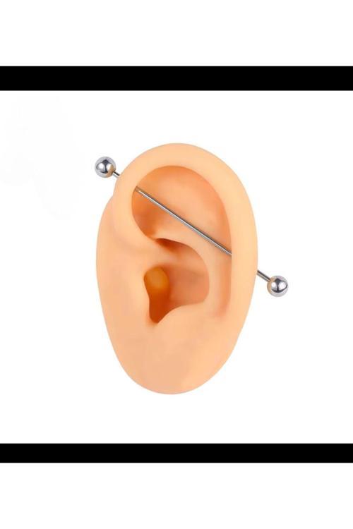 G23 Titanium ( Titanyum ) Klasik Basıc İndustrial Köprü Piercingi