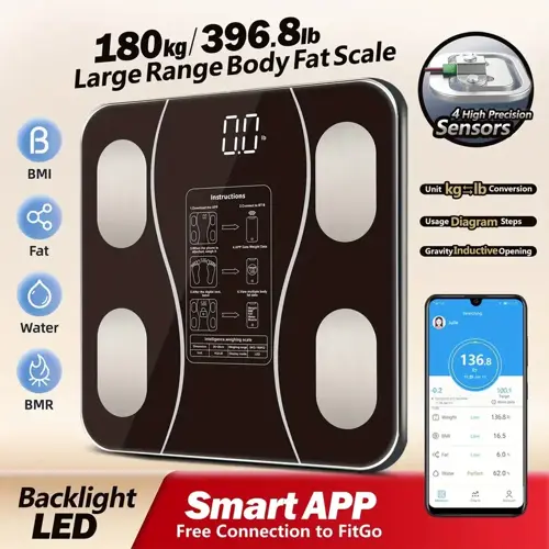 Siyah Akıllı Dijital Baskül FS-550 (5250)