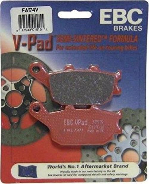 Yamaha Fz6 Fazer S2 Abs Arka Fren Balatası Ebc Fa174V Yarı Sinter