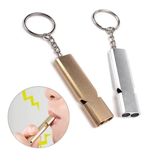 S.O.S Acil İmdat Düdüğü Alüminyum Islık Anahtarlık Kamp Yürüyüş Aksesuar Araçları (5250)