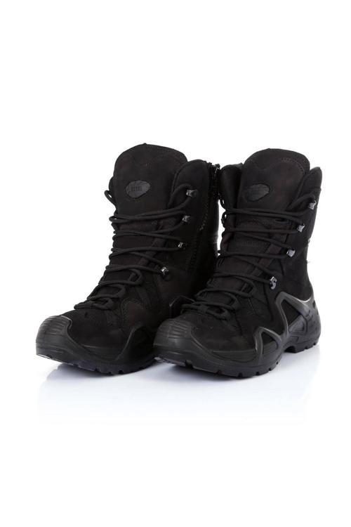 M1491 Fermuarlı Siyah Askeri Bot 4 Mevsim