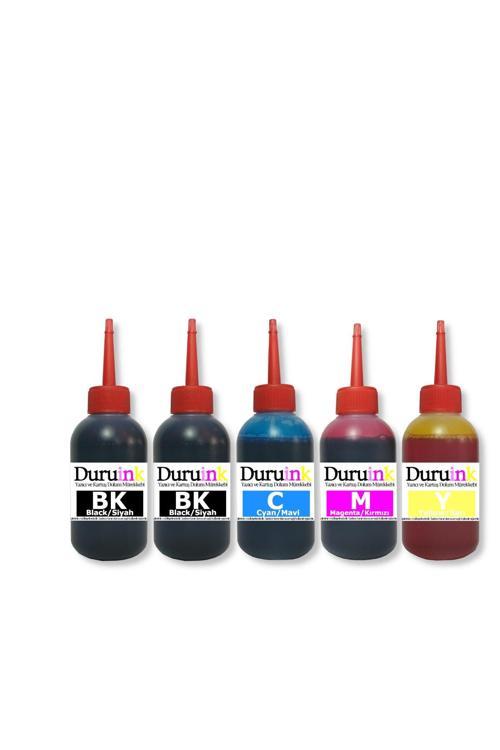 Canon Ip1800 Ip1900 Ip2500 Kartuş Dolum Seti (Pg 37 Cl 38) 5 Li Set 5X100Ml Mürekkep