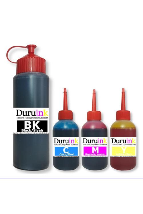 Canon E414/E404/E484/E474 Yazıcı Uyumlu Kartuş Dolum Seti 500Ml Siyah+3X100Ml Renkli Mürekkep