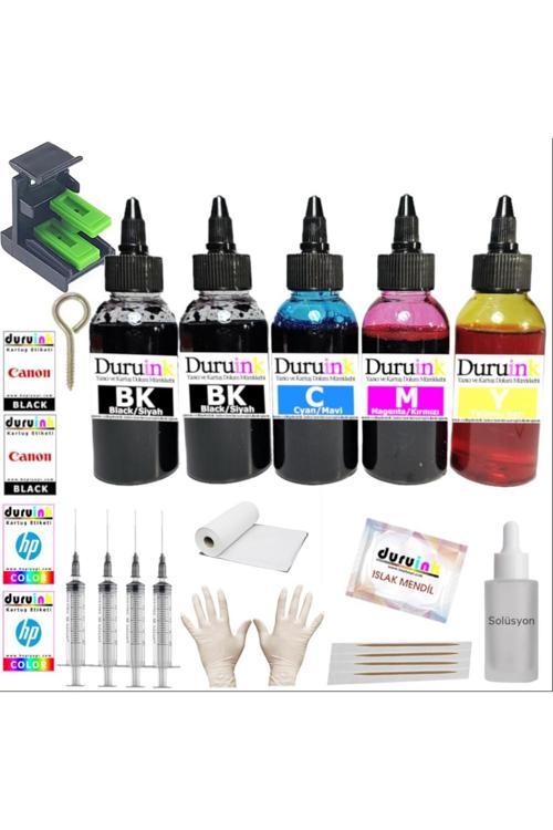 Duruınk Cnon Mg2550S, Mg2551S, Mg2556S (Pg-545 Cl-546) Kartuş Dolum Seti 5 Li Set 5X100Ml Mürekkep