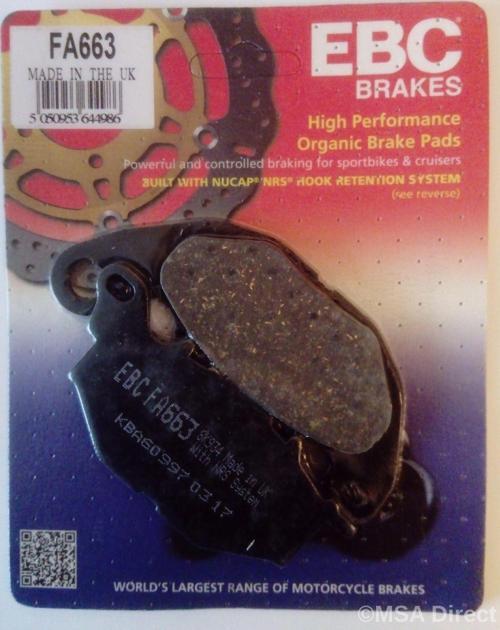 Yamaha Yzf R25 Abs Ön Fren Balatası Ebc Fa663 Balata N11.64581