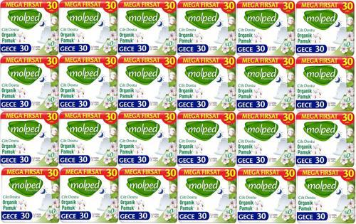 Pure&Soft Hijyenik Ped Gece 720 (24PK*30) Adet Mega Pk