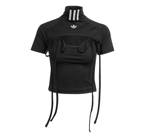 JX2537-K adidas Rıbbon Crop Top Kadın T-Shirt Siyah