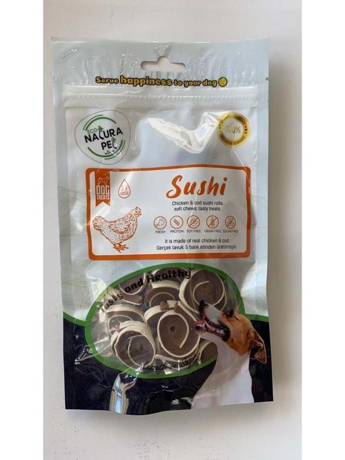 Sushi Yumuşak Tavuk Etli Yuvarlak Köpek Ödülü 100GR