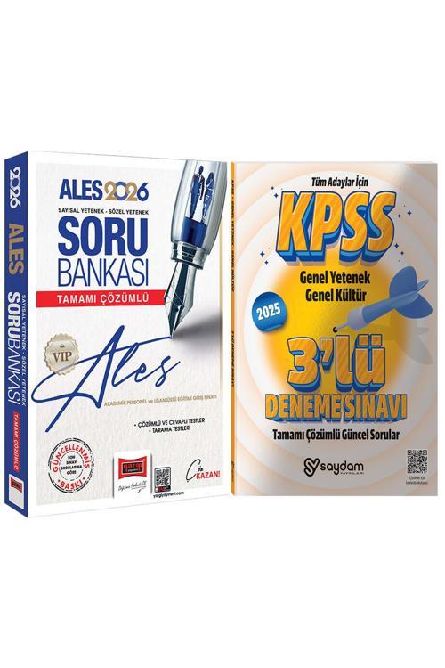 2026 ALES VIP Sözel-Sayısal Yetenek Tamamı Çözümlü Soru Bankası(584 Sayfa)-Çözümlü 3 Deneme Hediye