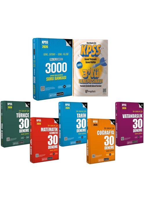 2026 KPSS GYGK Ezberbozan 3000 Tamamı Video Çözümlü Soru Bankası-Tüm Dersler Çözümlü 30 Deneme
