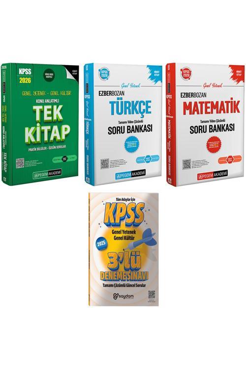 2026 KPSS GYGK Konu Anlatımlı Tek Kitap-Ezberbozan Türkçe-Matematik Video Çözümlü Soru Bankası