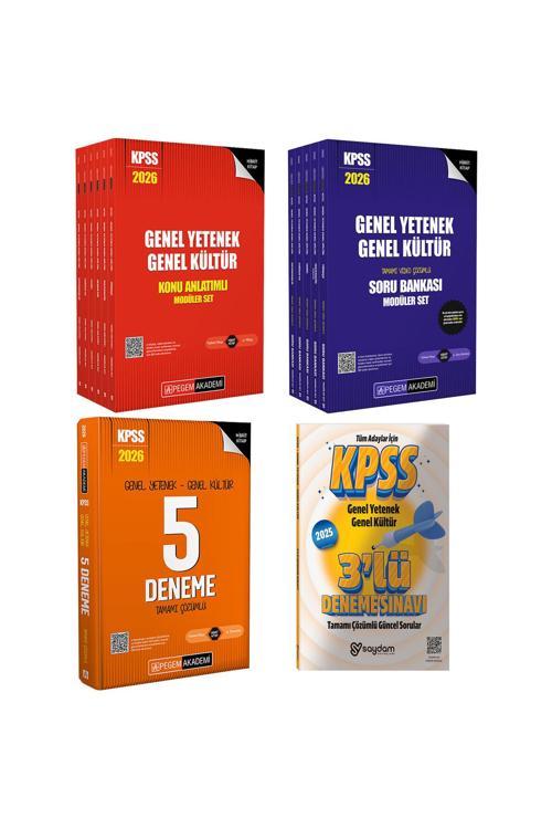 2026 KPSS GYGK Lisans Konu Anlatımlı 6 Kitap-Çözümlü Soru Bankası 5 Kitap-Çözümlü 5 Deneme-3 Deneme