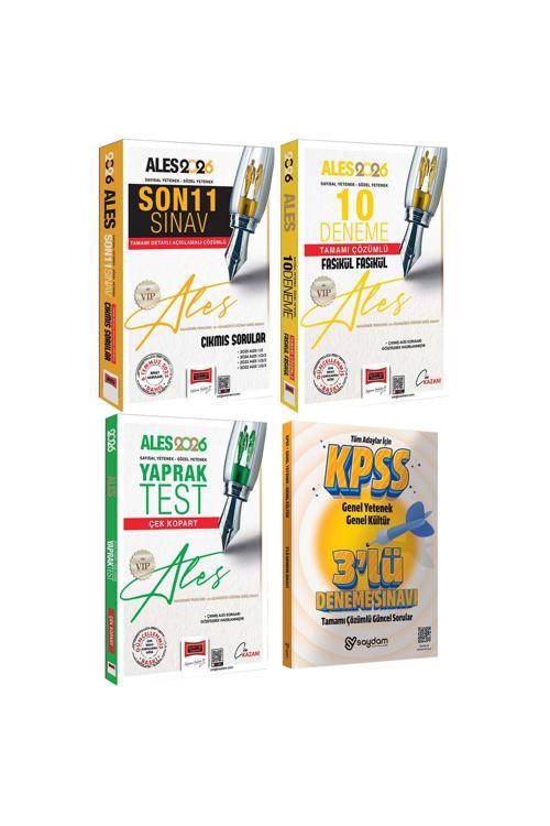 2026 ALES VIP Sayısal-Sözel Yetenek Çözümlü Fasikül 10 Deneme-Yaprak Test-Son 11Sınav Çıkmış Sorular