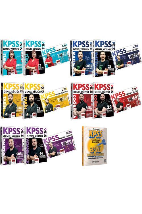 2026 KPSS Tüm Dersler Video Ders Notları-Çözümlü Soru Bankası-Çözümlü Deneme(Toplam 143 Deneme)