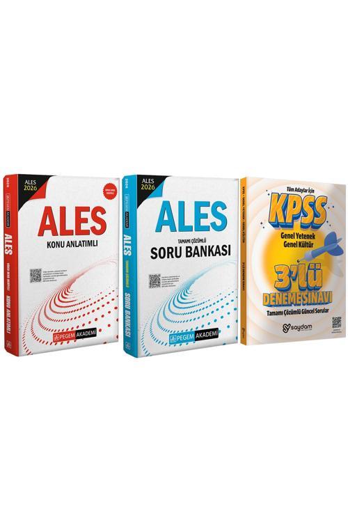 2026 ALES Konu Anlatımı(Video Ders Hediyeli)-Tamamı Çözümlü Soru Bankası-Çözümlü 3 Deneme Hediye