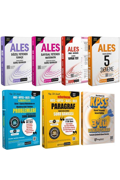 2026 ALES Sözel-Sayısal Yetenek Soru Bankası-Çek Kopart Yaprak Test-5 Deneme-Paragraf-Akıl Yürütme