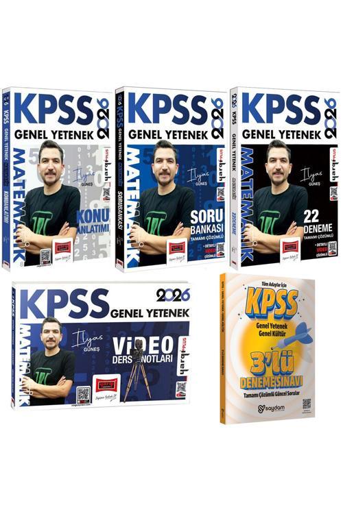 2026 KPSS Matematik Konu Anlatımı-Video Ders Notları-Çözümlü Matematik Soru Bankası-22 Deneme
